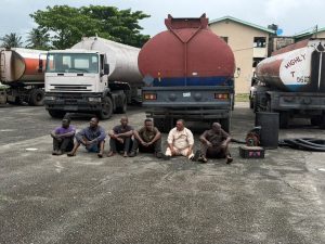Troops dismantle suspected illegal bunkering site in Lagos, arrest 6 suspects 2 Troops dismantle suspected illegal bunkering site in Lagos, arrest 6 suspects