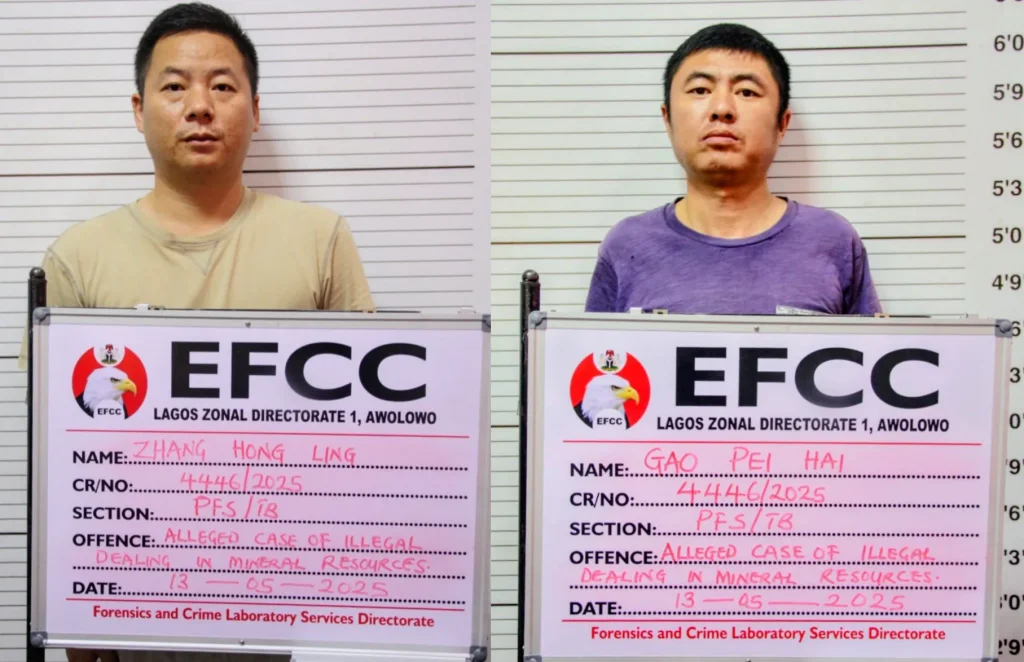 Two Chinese bag 5 year jail term for illegal mining in Lagos 1 Two Chinese bag 5 year jail term for illegal mining in Lagos