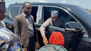 When Zulum stopped at a village market to buy peanuts