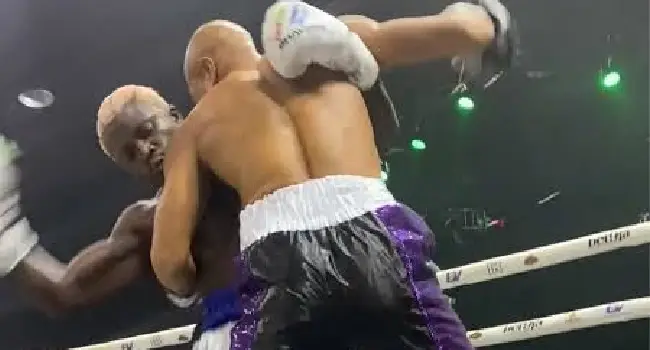 Charles Okocha defeats Portable as celebrity boxing rematch ends in chaos 1 Charles Okocha defeats Portable as celebrity boxing rematch ends in chaos
