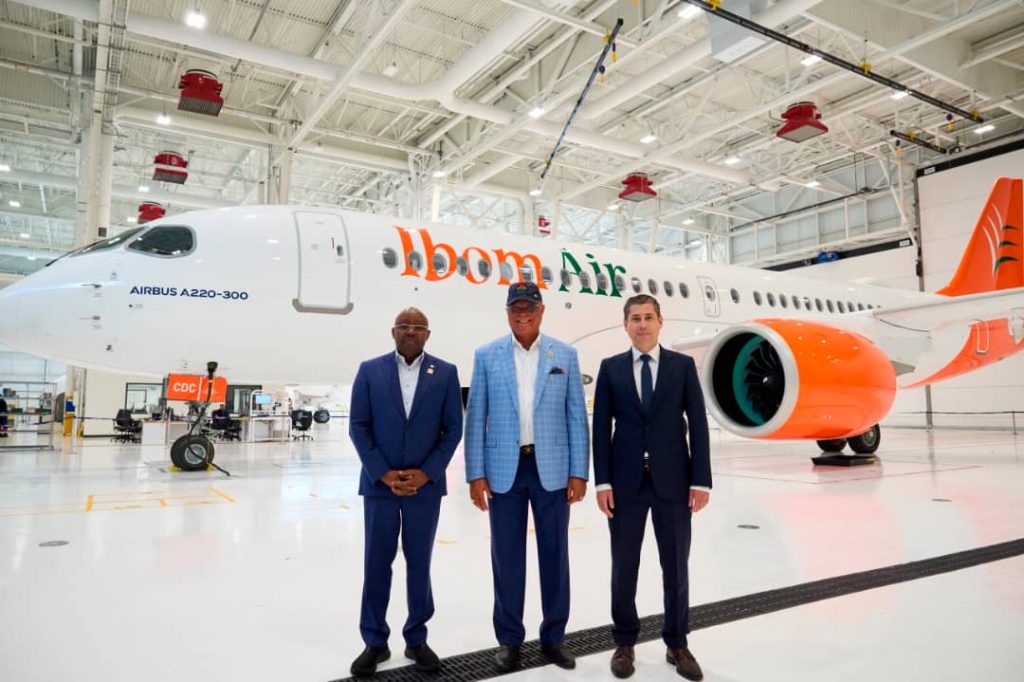 Eno inspects Ibom Air’s 3rd airbus ahead of delivery in Canada 1 Eno inspects Ibom Air’s 3rd airbus ahead of delivery in Canada