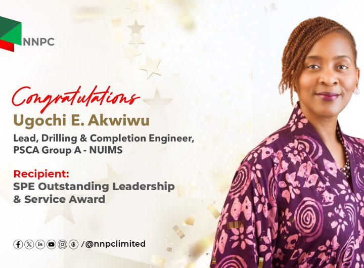 NNPC's Ugochi Akwiwu wins SPE Outstanding Leadership, Service Award at NAICE 2026 26 NNPC's Ugochi Akwiwu wins SPE Outstanding Leadership, Service Award at NAICE 2026