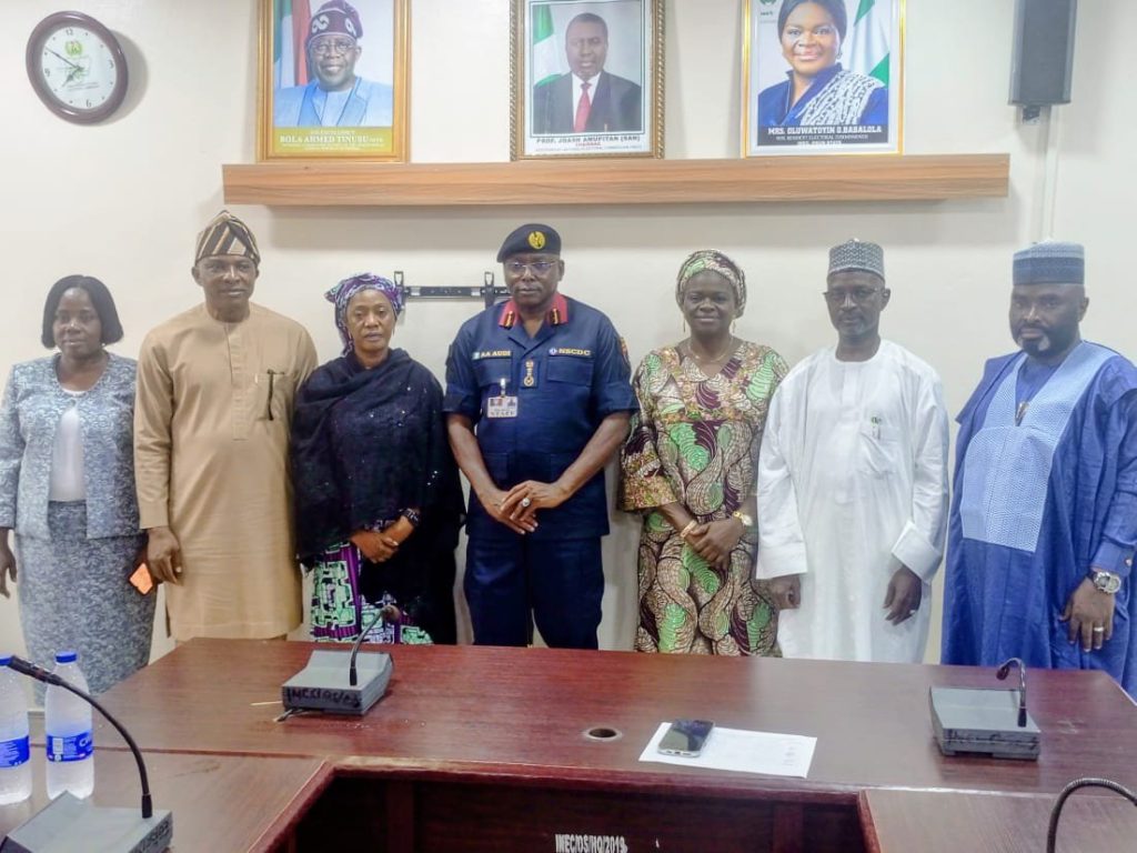 NSCDC CG visits INEC Osun office ahead of governorship election