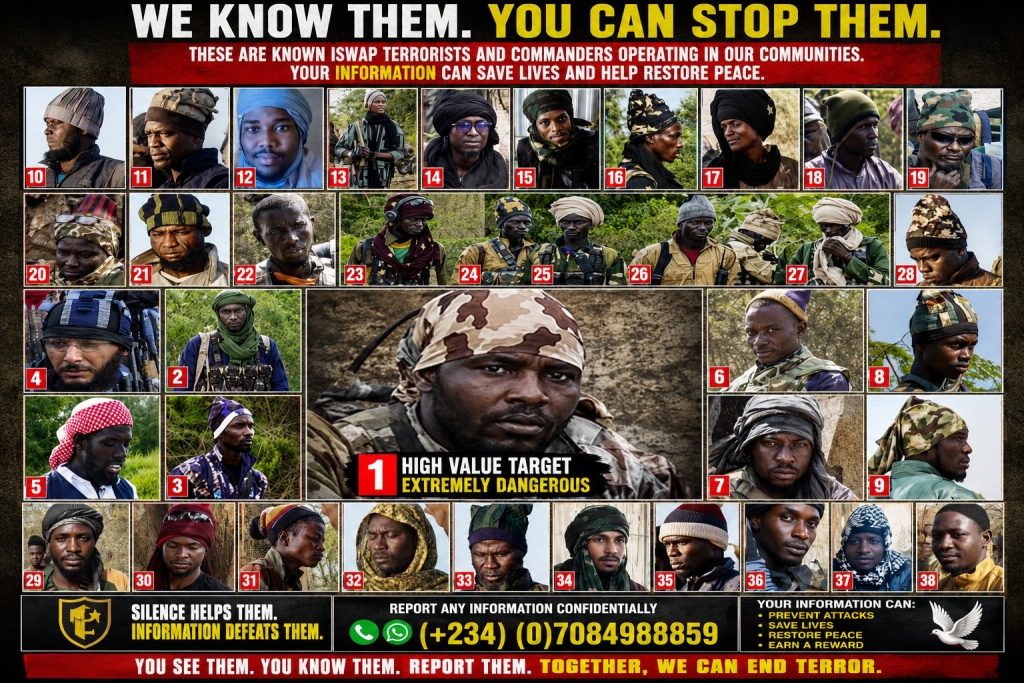 Nigerian Army identifies wanted senior ISWAP/ISIS Terrorist leaders operating around Lake Chad Basin 1 Nigerian Army identifies wanted senior ISWAP/ISIS Terrorist leaders operating around Lake Chad Basin