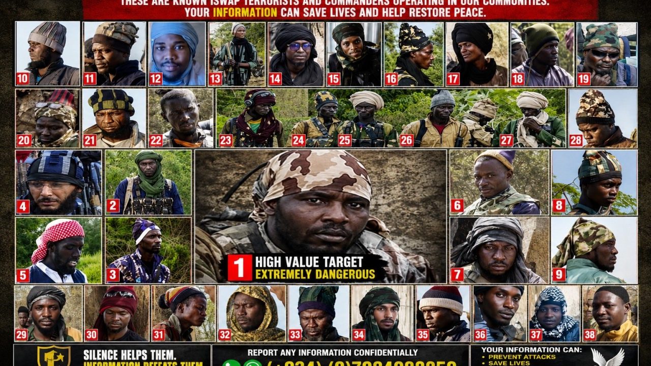 Nigerian Army identifies wanted senior ISWAP/ISIS Terrorist leaders operating around Lake Chad Basin 1 Nigerian Army identifies wanted senior ISWAP/ISIS Terrorist leaders operating around Lake Chad Basin