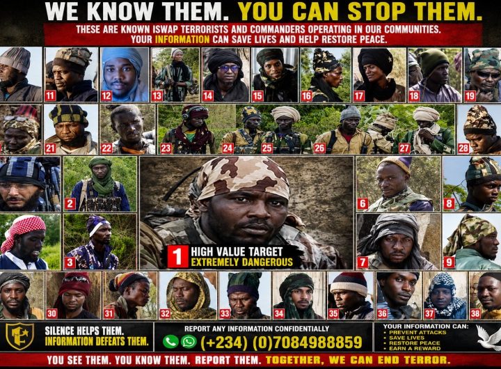 Nigerian Army identifies wanted senior ISWAP/ISIS Terrorist leaders operating around Lake Chad Basin