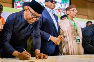 Obi signs 2027 peace accord, says those seeking to be called ‘His Excellency’ must behave excellently