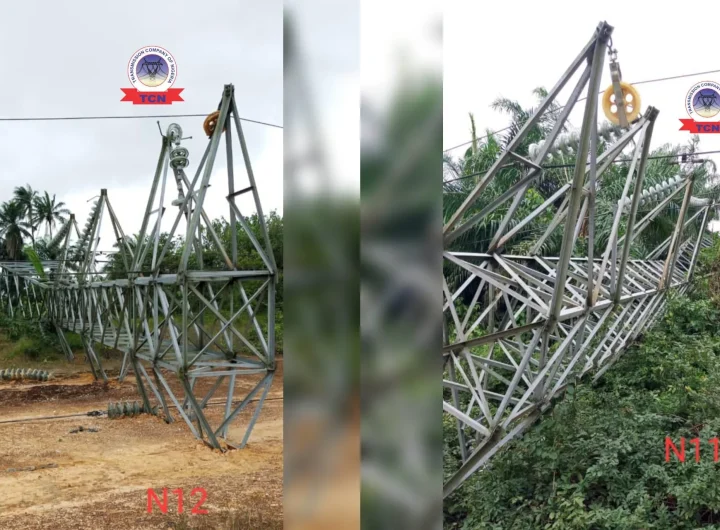 TCN: 5 transmission towers collapse after severe vandalism on Ikot Abasi–Eket 132kV line 13 TCN: 5 transmission towers collapse after severe vandalism on Ikot Abasi–Eket 132kV line