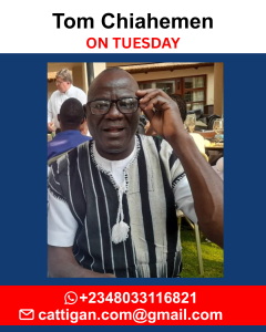 Tom Chiahemen ON TUESDAY