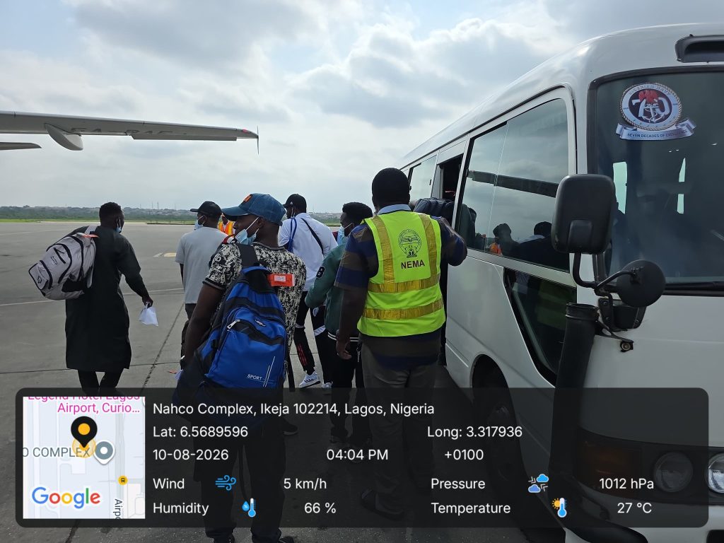 NEMA receives 178 Nigerians returnees from Tripoli, Libya 1 NEMA receives 178 Nigerians returnees from Tripoli, Libya